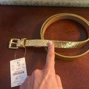 J. Crew Gold Belt, NWT, size s/m